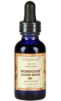 ELMA&SANA Golden Argan Oil ® 100 Cold Pressed Virgin Organic Certified By Ecocert -1oz(30ml)