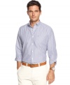 For work and weekends, a Tommy Hilfiger striped button-down fits the bill.