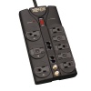 Tripp Lite TLP810NET Surge Protector 120V 8 Outlet RJ11 RJ45 Coax 10ft Crd 3240 Joule