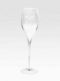 The perfect way to celebrate any special occasion, with fine engraving for a personal touch. Set of 4Clear glass10.25 highHand washMade in ItalyFOR PERSONALIZATIONSelect a quantity, then scroll down and click on PERSONALIZE & ADD TO BAG to choose and preview your personalization options. Please allow 2 weeks for delivery.