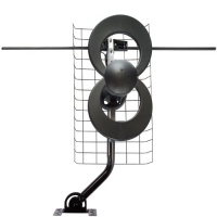 Antennas Direct C2-V-CJM ClearStream 2-V Long Range UHF/VHF Indoor/Outdoor DTV Antenna with 20-Inch Mount