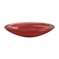 Kosta Boda Atoll Dish, Red