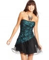 A lacy, asymmetrical bodice and full tulle skirt make Jump's party dress fit to flirt!