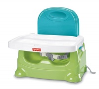 Fisher-Price Healthy Care Booster Seat, Green/Blue