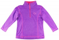 Gutsy Toddler Girls Violet Long Sleeve Half Zipped Fleece Jacket/Top 2T 3T 4T