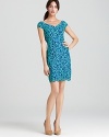 Add a pop of playful to your cocktail repertoire with this Lilly Pulitzer dress, flaunting a delicate lace overlay and dainty scalloped trim for a darling yet dramatic look.