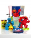 B is for bath time! Decorating the bath is as easy as 123 with this classic Sesame Street Retro toothbrush holder. Elmo, Cookie Monster and the whole gang all in bright hues make this a must-have for kids.