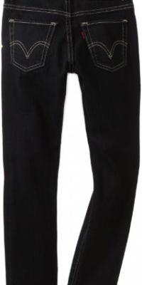 Levi's Boys 8-20 510 Super Skinny Fit Jean , BLACK STRETCH, 18 Regular