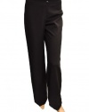 Armani Collezioni Black Virgin Wool Pants Trousers, 6, Black