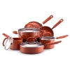 Earth Pan II by Farberware 10-Piece Nonstick Cookware Set, Terra Cotta