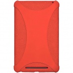 Amzer AMZ94387 Silicone Jelly Soft Skin Fit Case Cover for Asus Nexus 7, Google Nexus 7 - 1 Pack - Retail Packaging - Orange