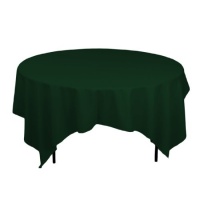 85 in. Square Polyester Tablecloth Hunter Green