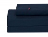 Tommy Hilfiger Navy Solid Flannel Sheet Set, Full