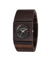 Vestal Women's RWS3W01 Rosewood Slim Real Wood Ebony Bangle Watch