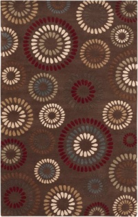 Brown Surya Bombay 2'x3' Contemporary Rectangle Area Rug from RugPal.com