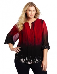 Calvin Klein Women's Plus-Size Peasant Blouse