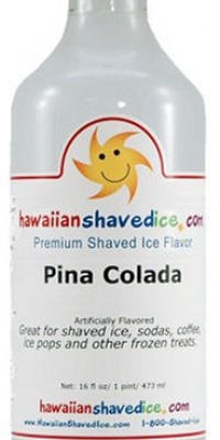 Hawaiian Shaved Ice - Pina Colada Snow Cone & Shaved Ice Syrup - 16 Ounces