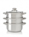 Fagor Stainless-Steel 2-Quart Double Boiler with Steamer Insert