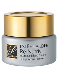 Re-Nutriv Intensive Lifting Creme is your daily lift. This extraordinary creme gives you a years-younger look as it dramatically reduces the look of fine lines and wrinkles. Skin looks smoother, firmer, virtually lifted. Precious ingredients give rare results: intensive recovery, intensive lifting, intensive hydration, intensive smoothing. A unique restorative enzyme - vital to skin's restorative ability - helps boost recovery from past environmental damage. 1.7 oz. 