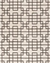 3'3 x 5'3 Rectangular Surya Area Rug G5085-3353 Iron Ore/Ivory Color Hand Tufted in India Goa Collection