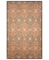 Perfect vision. Tickle the eye with the pleasing diamond pattern and pretty coral hue of Liora Manne's Lakai Diamond rug from the Promenade collection. Hand hooked of a durable, UV stabilized polypropylene-acrylic blend, this dynamic rug can be used virtually anywhere in your home, indoors or out.