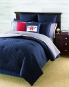 Tommy Hilfiger Prep Duvet Cover, Twin, Midnight Navy