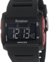 Armitron Men's 408215RED Black and Red Accented Chronograph Digital Sport Watch