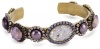 Liz Palacios Piedras Swarovski Crystal and Cabochons Thin Cuff Bracelet