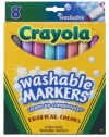 Crayola 8ct Washable Tropical Colors Conical Tip