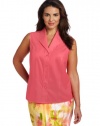 Jones New York Women's Sleeveless Blouse