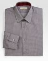 A classic fit in a neat check-pattern design tailored from crisp cotton.Button-frontPoint collarCottonMachine washImported