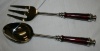 Simplydesignz Modern Metals Amethyst Red Enamel Stainless Steel Serving Fork & Serving Spoon Set