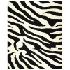 Safavieh Soho Collection SOH717A Handmade New Zealand Wool Square Area Rug, 8-Feet, Black and White