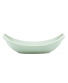 Feature modern elegance on your menu with this Classic Fjord oval serving dish. The piece serves up glossy pale-green stoneware with a fluid, sloping edge that prevents spills and keeps tables looking totally fresh. From Dansk's collection of serveware and serving dishes.