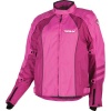 Fly Racing Georgia Women's Waterproof On-Road Racing Motorcycle Jacket - Pink / Size 7-8