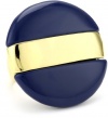 Kenneth Cole New York Modern Deco Blue and Shiny Gold Stripe Ring, Size 7.5