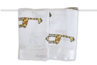 aden + anais 2 Pack Cotton Muslin Issie Security Blankets, Duke Giraffe