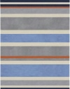 Area Rug 4x7 Rectangle Kids Gray-Light Blue Color - Surya Chic Rug from RugPal