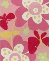 Area Rug 2x3 Rectangle Kids Pink Color - Surya Chic Rug from RugPal