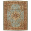 Nourison Rugs Heritage Hall Collection HE16 Aqua Round 8' x 8' Area Rug