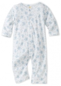 ABSORBA Baby-Boys Newborn Sweet Bear Boys Printed Coverall Suit, Print Blue, 3/6