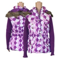 DollHouse Girl's Sweater Sleeve Jacket (Sizes 7-14) - Purple - 14