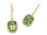 Genuine Peridot Earrings by Effy Collection® in 14 kt Yellow Gold LIFETIME WARRANTY