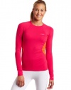 Columbia Women's Baselayer Midweight Long Sleeve Top, Bright Rose, X-Small