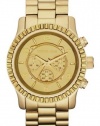 Michael Kors Runway Oversized Gold Tone Glitz Watch MK5541