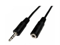 Cables Unlimited AUD-1000-50 3.5mm Male to Female Stereo Cable (50 Feet, Black)