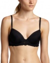 Calvin Klein Women's Seductive Comfort Customized Lift Bra W/Lace Wing,Black,38DD