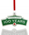 So much to celebrate. Honor the 100th anniversary of Fenway Park with this essential ornament for Boston Red Sox fans. A surefire hit from Kurt Adler.