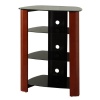 WE Furniture Multi-Level Component Stand, Cherry/Black