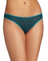 OnGossamer Women's Mesh Hip G-String Panty, Rainforest/Turquoise/Caicos, M/L